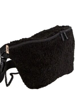 NWT BÉIS Black Sherpa Waist Pack